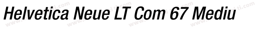 Helvetica Neue LT Com 67 Medium Con字体转换